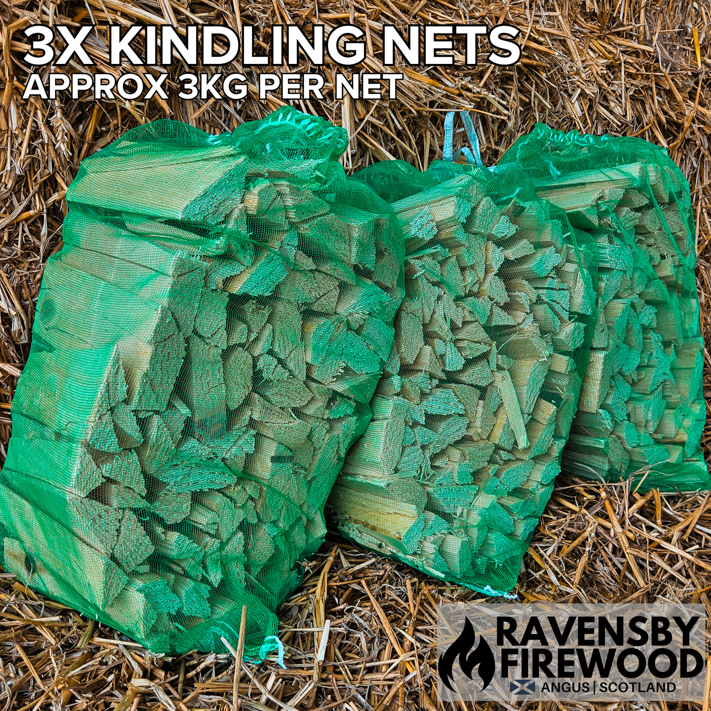 3x KINDLING NETS D&A