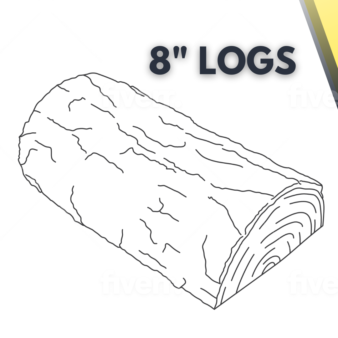 8" LOGS